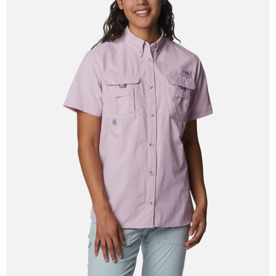 Women's PFG Bahama Short Sleeve Shirt Columbia Sale Aura
