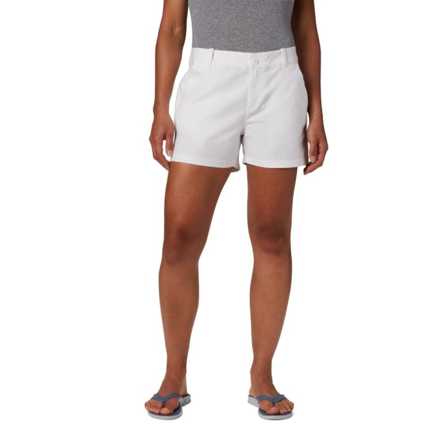 Women's PFG Bonehead Stretch Shorts Columbia Sale White