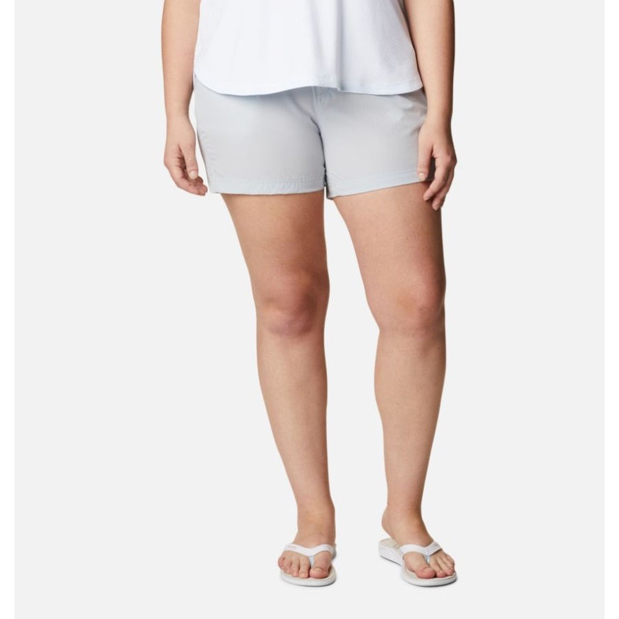 Women's PFG Coral Point III Shorts Plus Size Columbia Sale Cirrus Grey
