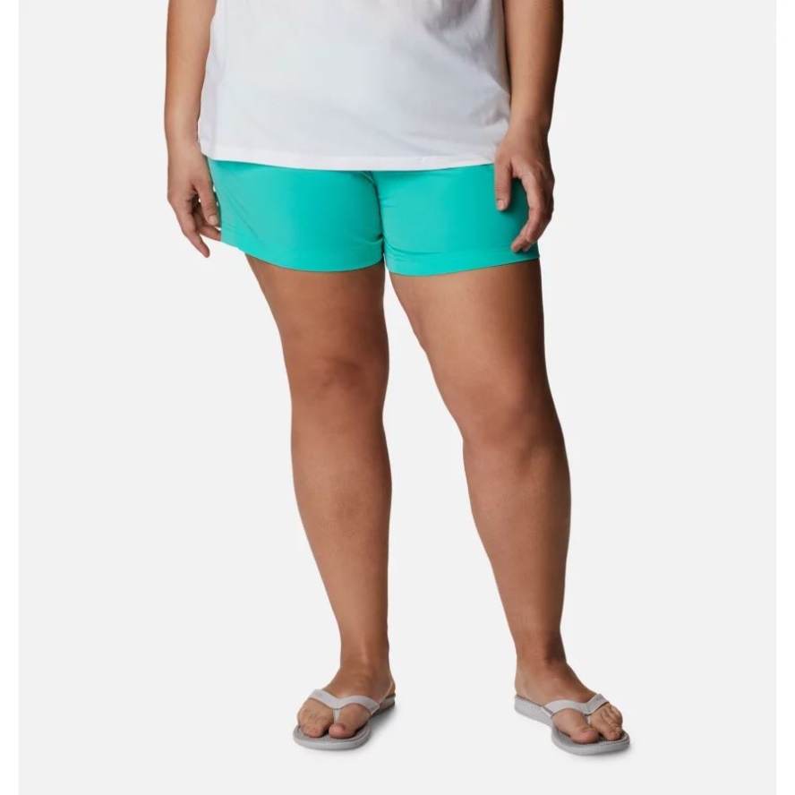 Women's PFG Coral Point III Shorts Plus Size Electric Turquoise Columbia Sale