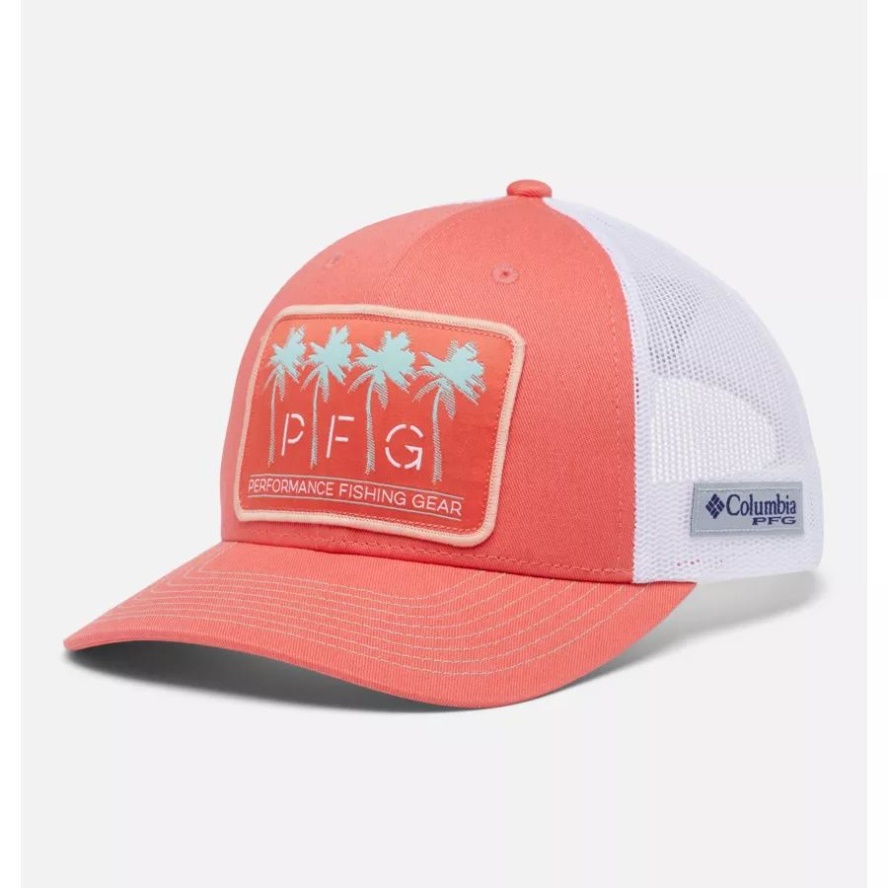 Women's PFG Mesh Snap Back Ball Cap Corange/PFG Las Palmas Columbia Sale