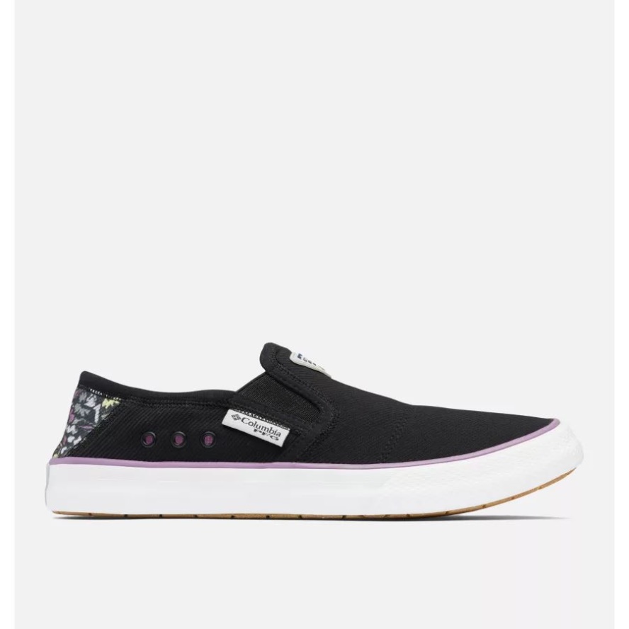 Women's PFG Slack Water Slip Shoe Columbia Sale Black/Dark Lavender