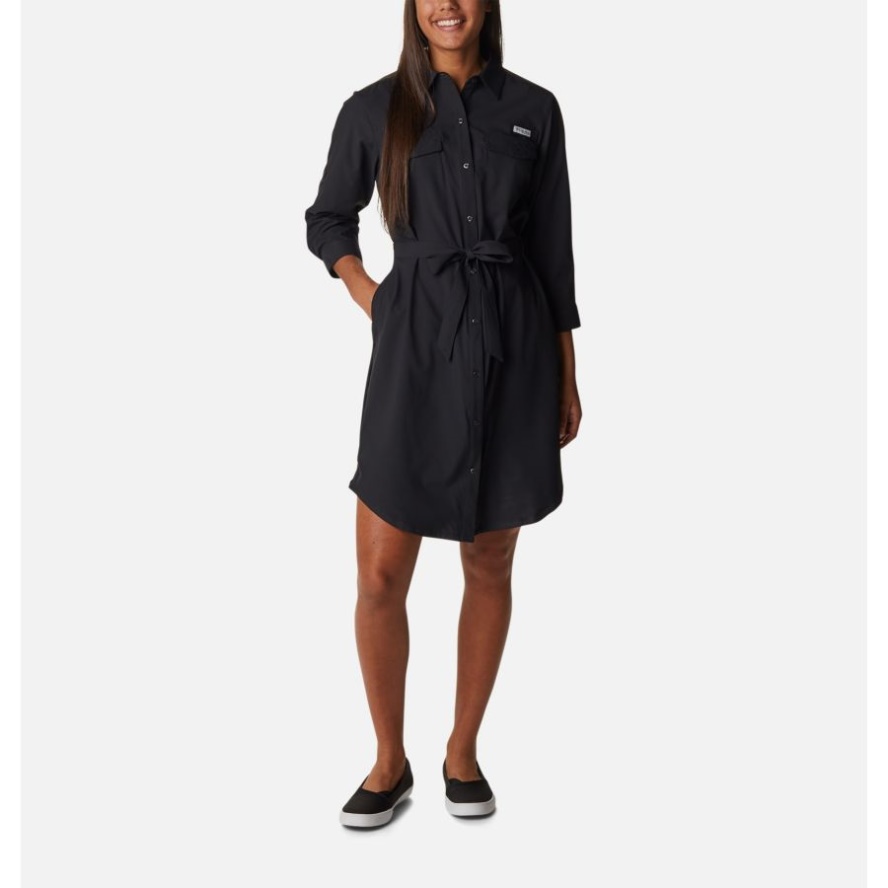 Women's PFG Sun Drifter Woven Dress Columbia Sale Black