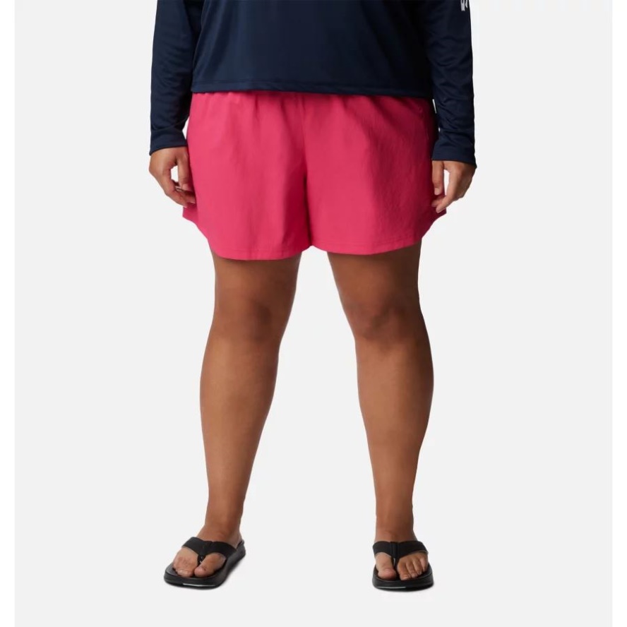 Women's PFG Tamiami Pull-on Shorts Plus Size Columbia Sale Cactus Pink