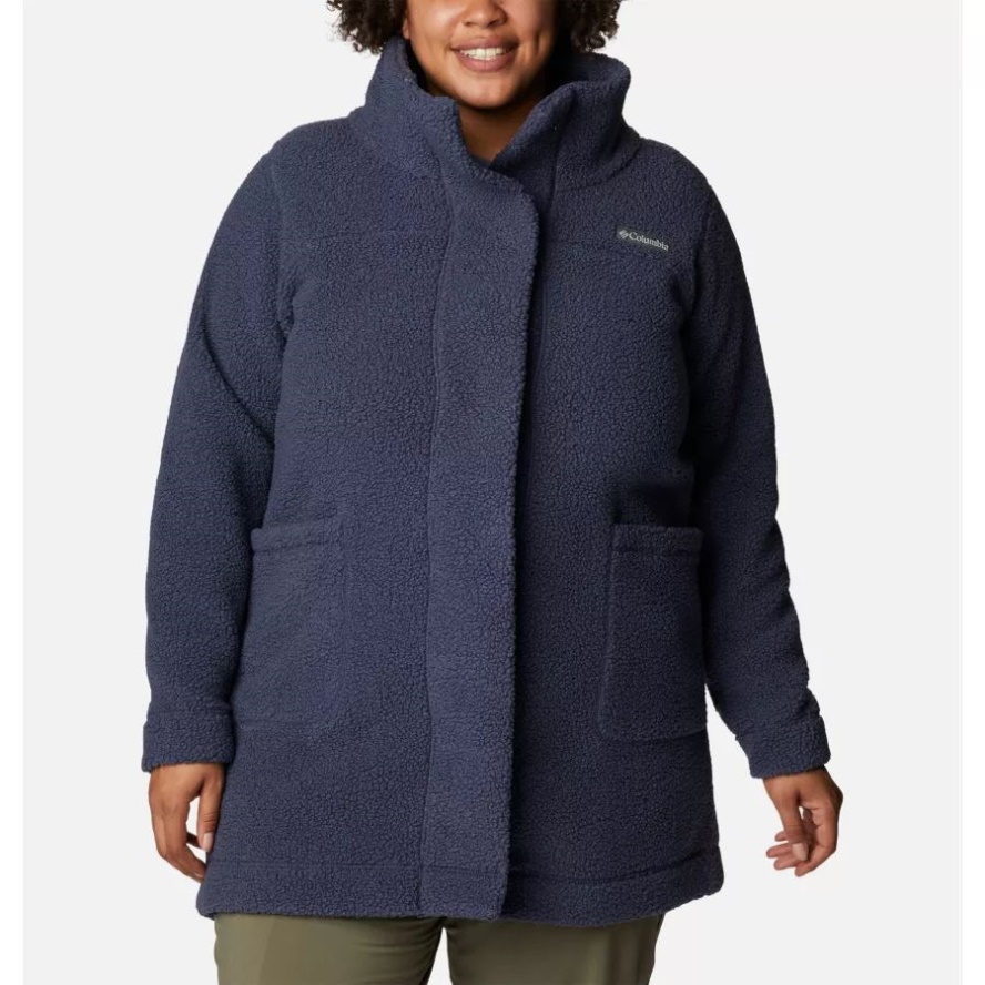 Women's Panorama Long Jacket Plus Size Columbia Sale Nocturnal