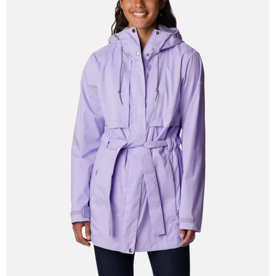 Women's Pardon My Trench Rain Jacket Columbia Sale Frosted Purple