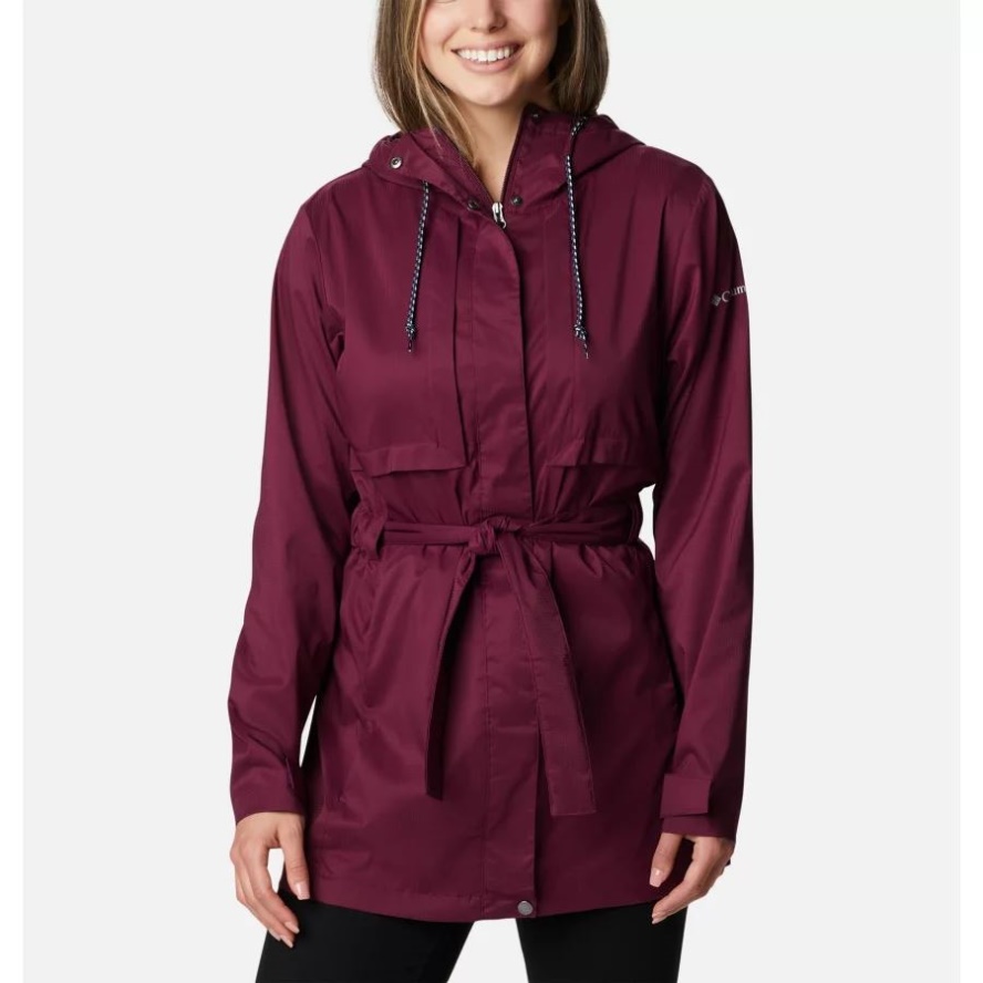 Women's Pardon My Trench Rain Jacket Columbia Sale Marionberry