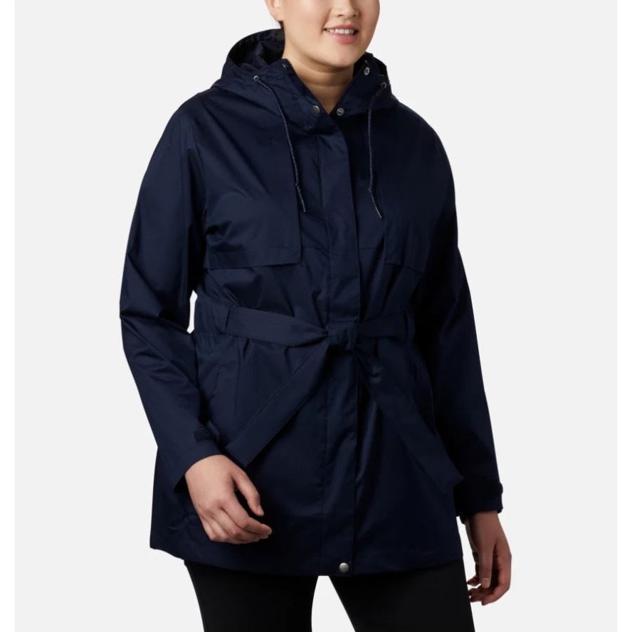 Women's Pardon My Trench Rain Jacket Plus Size Dark Nocturnal Columbia Sale