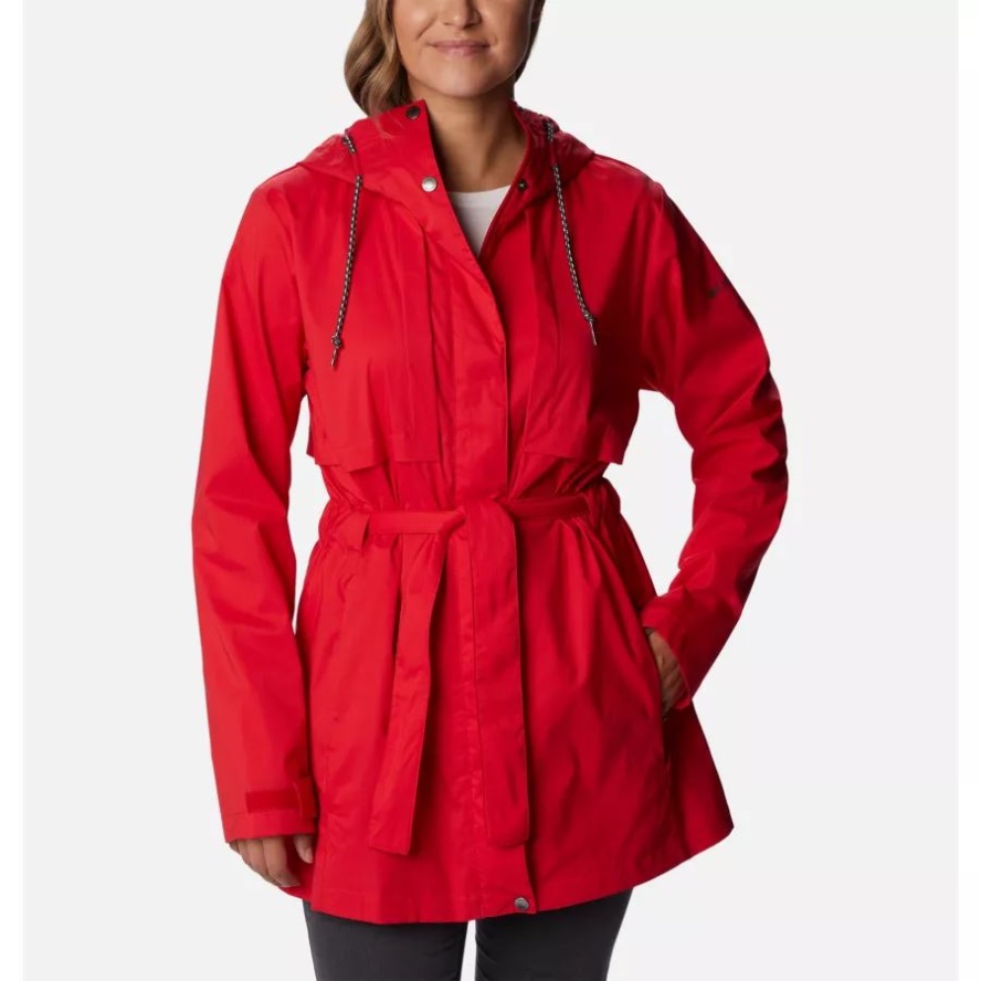 Women's Pardon My Trench Rain Jacket Red Lily Columbia Sale