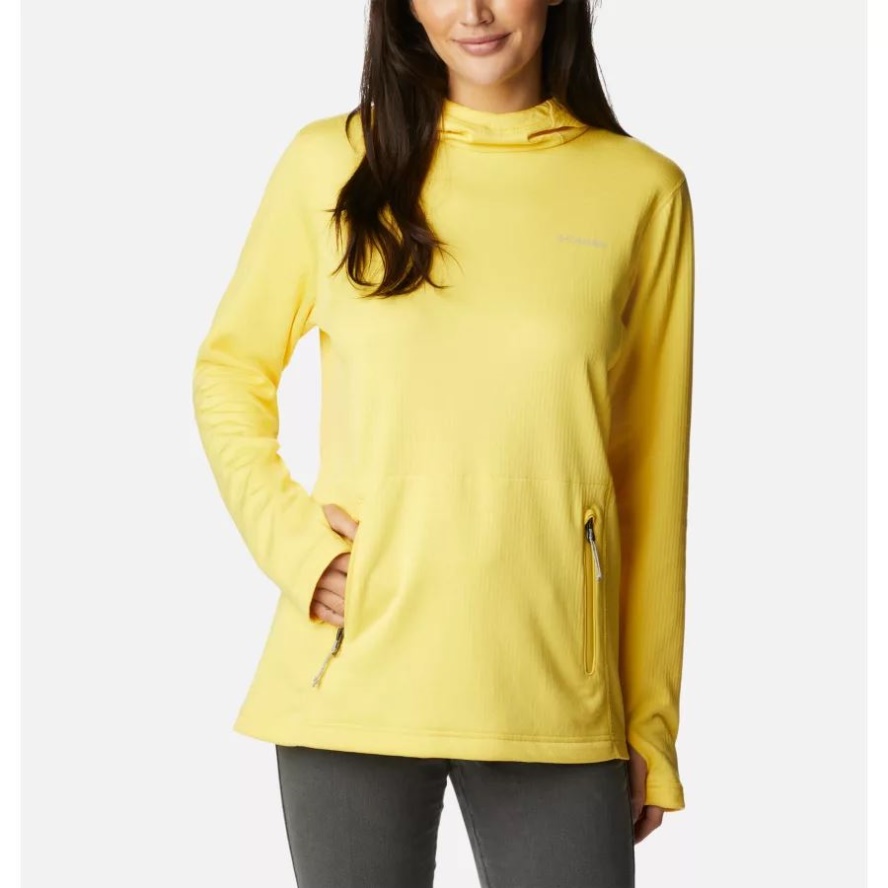 Women's Park View Hooded Fleece Pullover Sun Glow Heather Columbia Sale