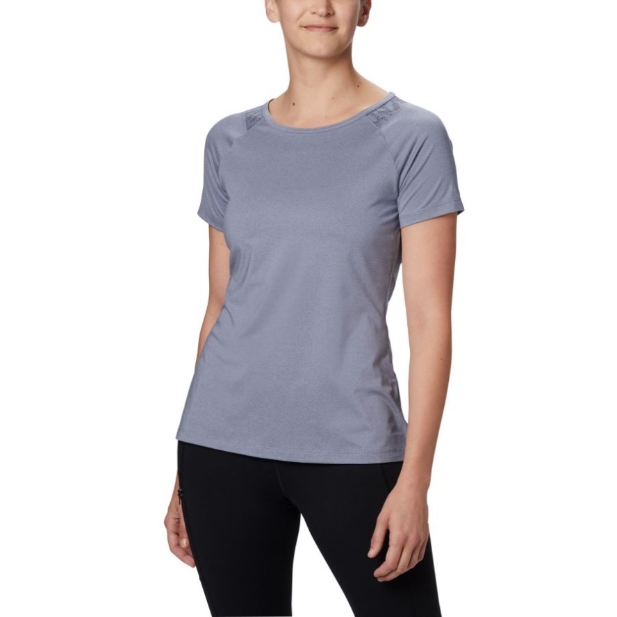 Women's Peak To Point II Technical T-Shirt Columbia Sale New Moon Heather