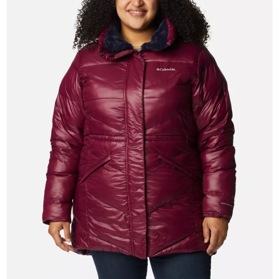 Women's Peak to Park Mid Insulated Jacket Plus Size Marionberry Gunmetal Columbia Sale