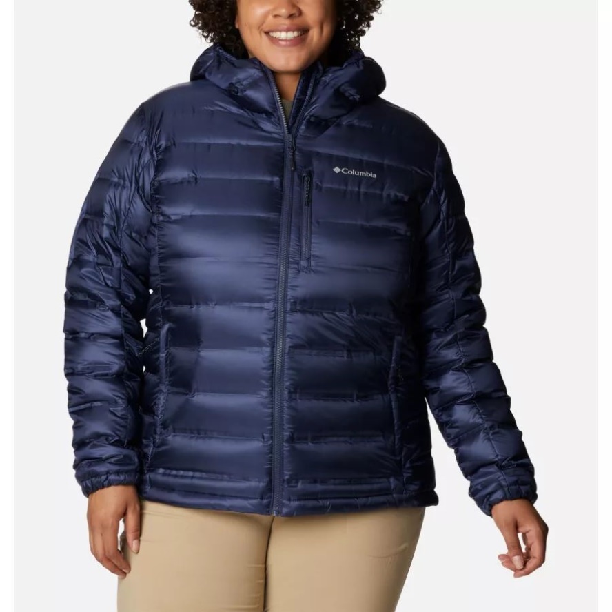 Women's Pebble Peak Down Hooded Jacket Plus Size Nocturnal Columbia Sale