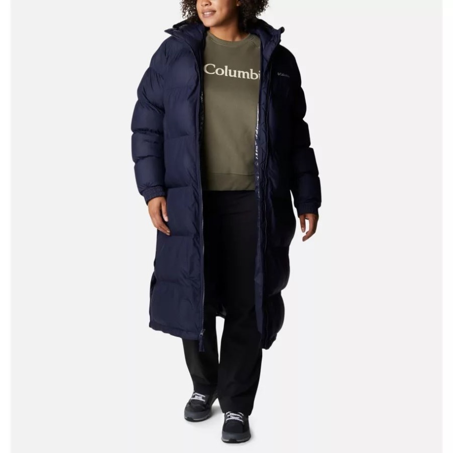 Women's Pike Lake Long Jacket Plus Size Columbia Sale Dark Nocturnal