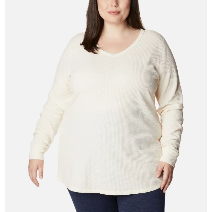 Women's Pine Peak Long Sleeve Thermal Tunic Plus Size Chalk Heather Columbia Sale