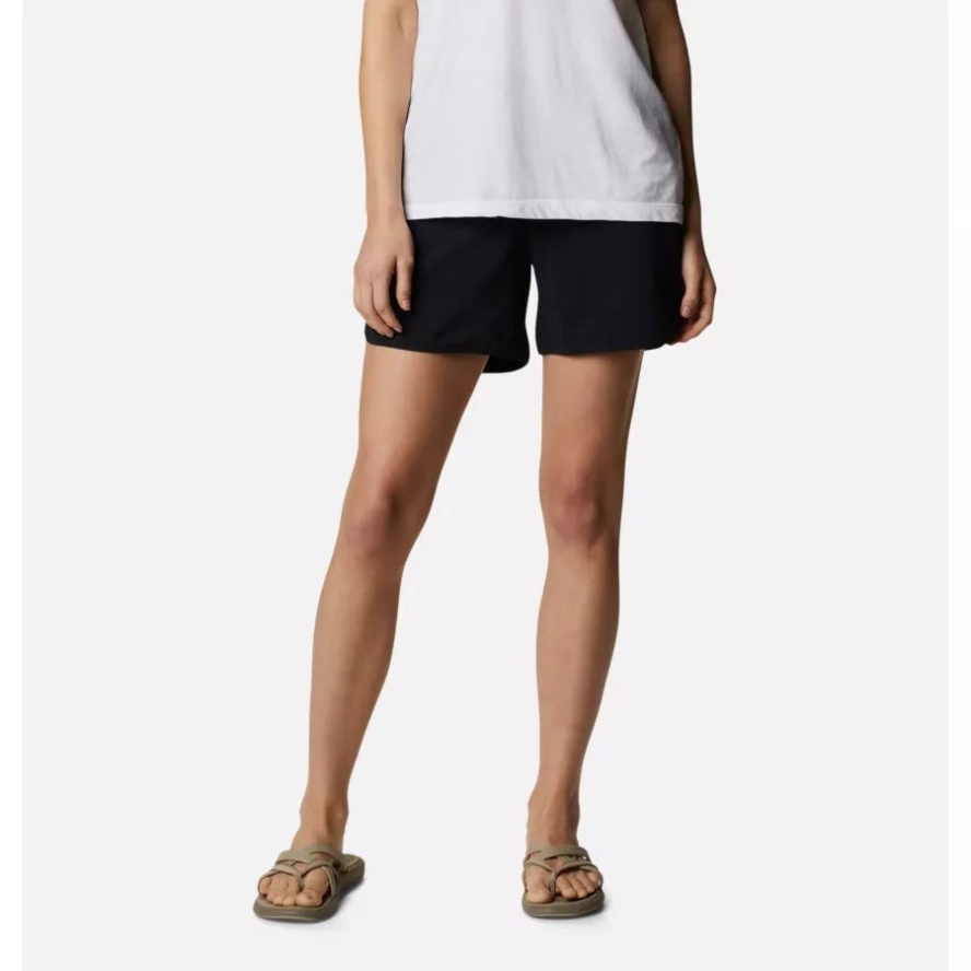 Women's Pleasant Creek Stretch Shorts Black Columbia Sale