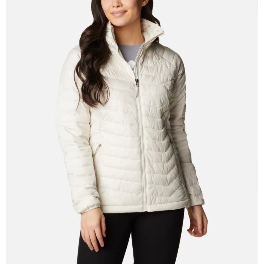 Women's Powder Lite Jacket Columbia Sale Chalk