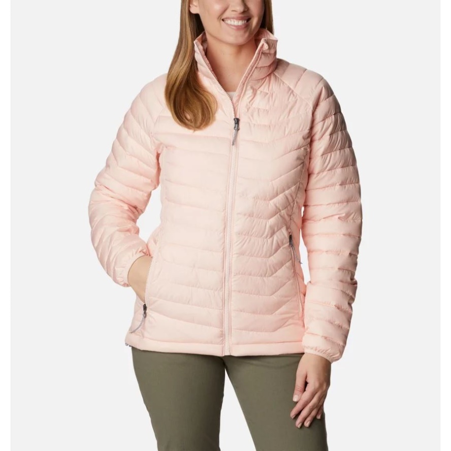 Women's Powder Lite Jacket Peach Blossom Columbia Sale