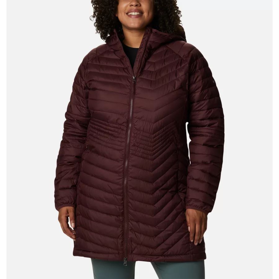 Women's Powder Lite Mid Jacket Plus Size Malbec Columbia Sale