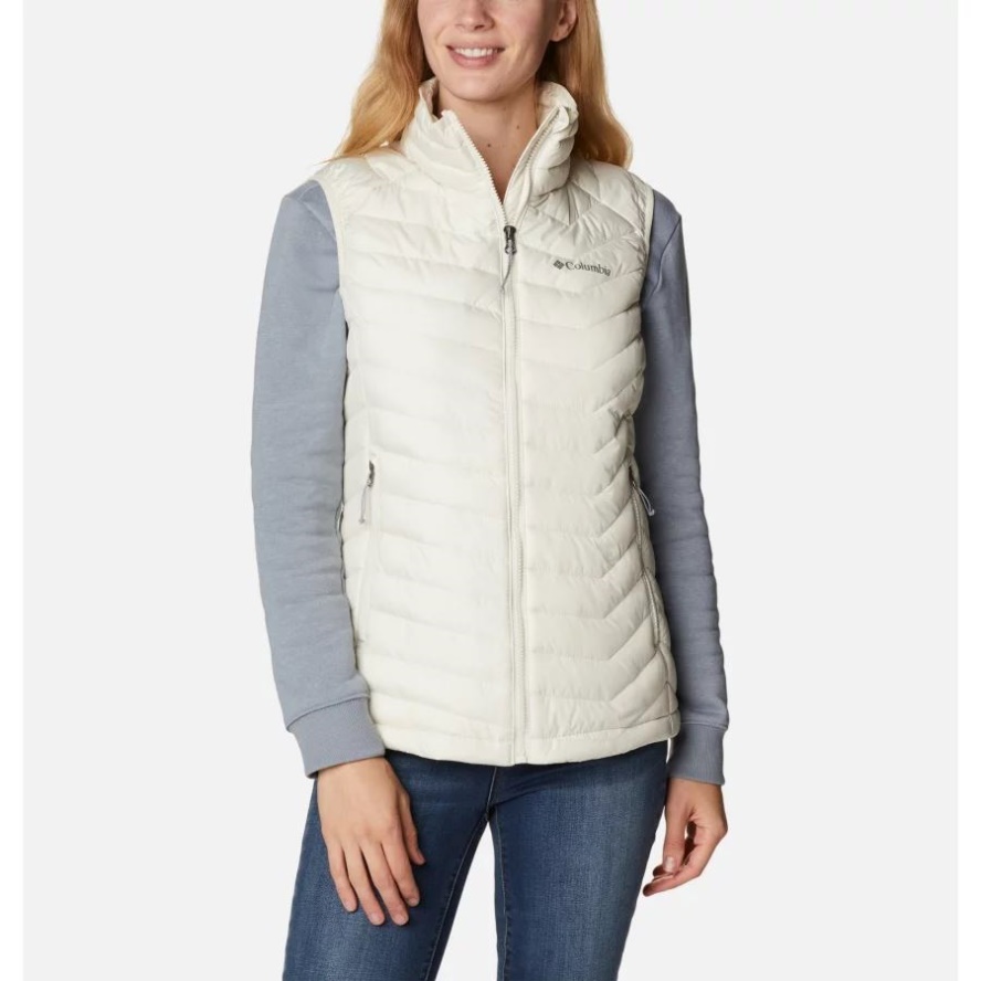 Women's Powder Lite Vest Columbia Sale Chalk