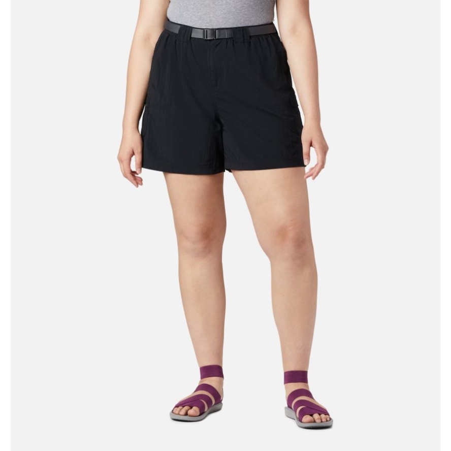 Women's Sandy River Cargo Shorts Plus Size Columbia Sale Black