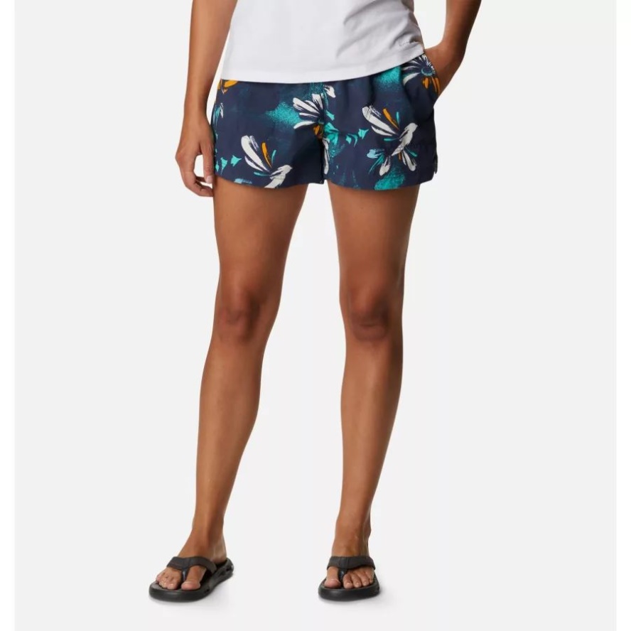 Women's Sandy River II Printed Shorts Columbia Sale Nocturnal Daisy Party Multi