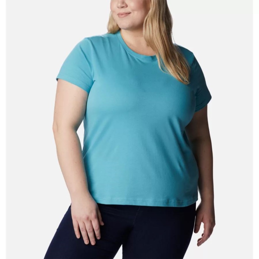 Women's Sapphire Point Short Sleeve Shirt Plus Size Sea Wave Columbia Sale