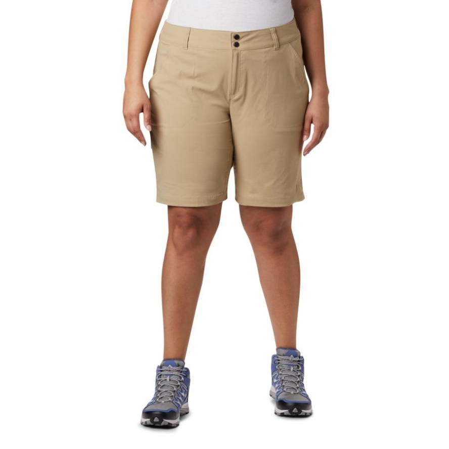 Women's Saturday Trail Long Shorts Plus Size Columbia Sale British Tan