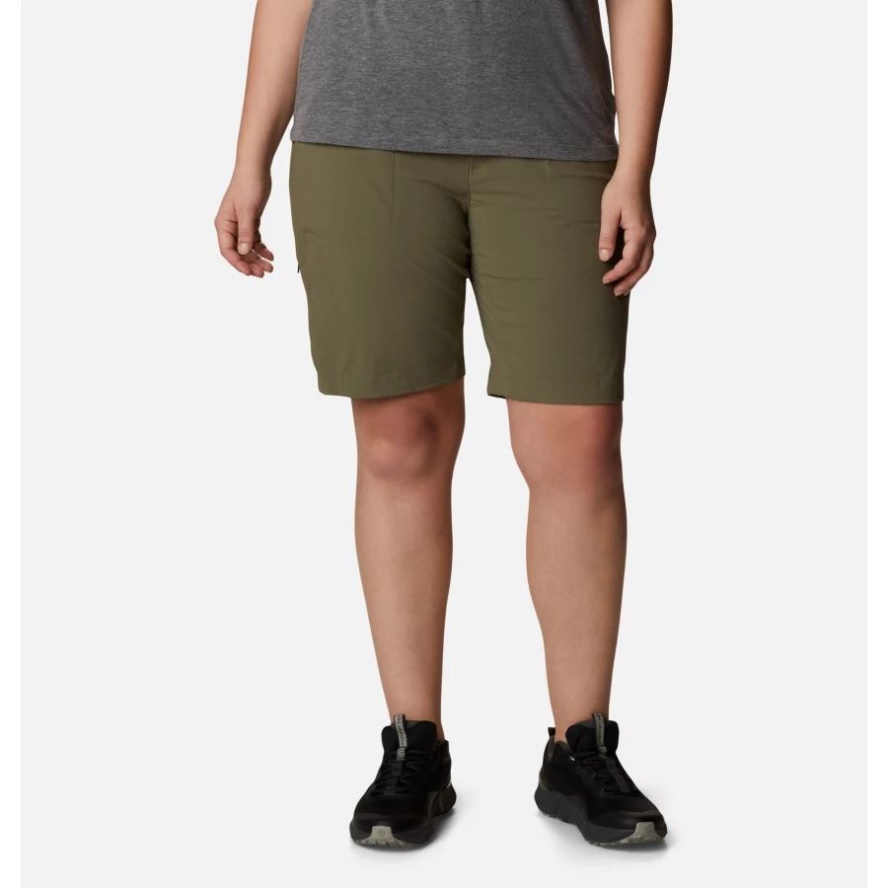 Women's Saturday Trail Long Shorts Plus Size Stone Green Columbia Sale