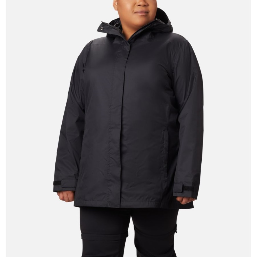 Women's Splash A Little II Jacket Plus Size Columbia Sale Black