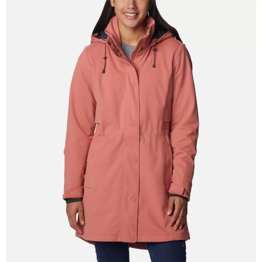 Women's Stone Meadow Softshell Jacket Dark Coral Columbia Sale