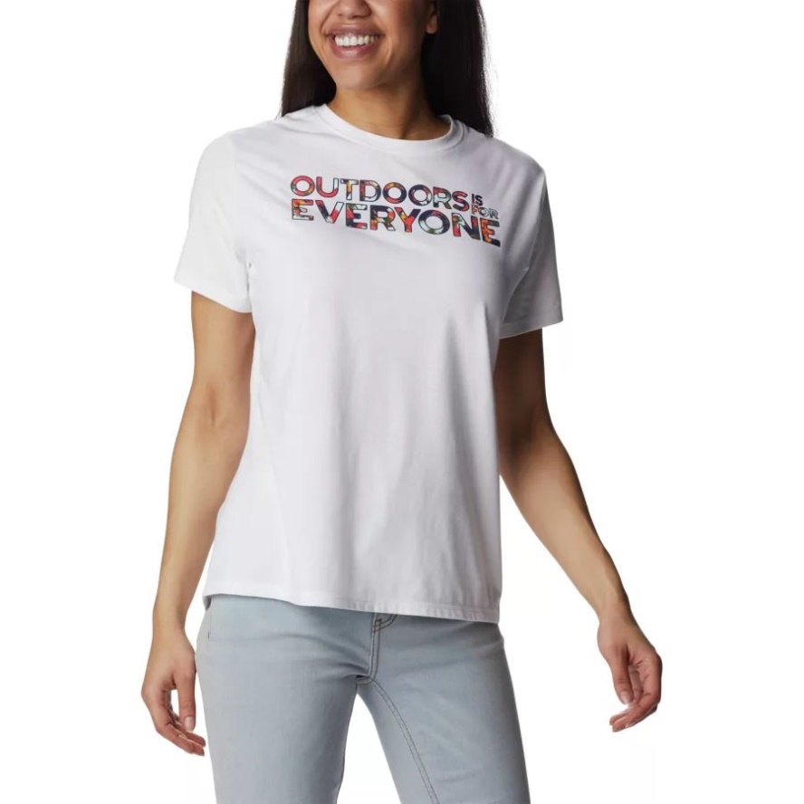 Women's Sun Trek II Technical Graphic T-Shirt White/Be Outdoors Columbia Sale