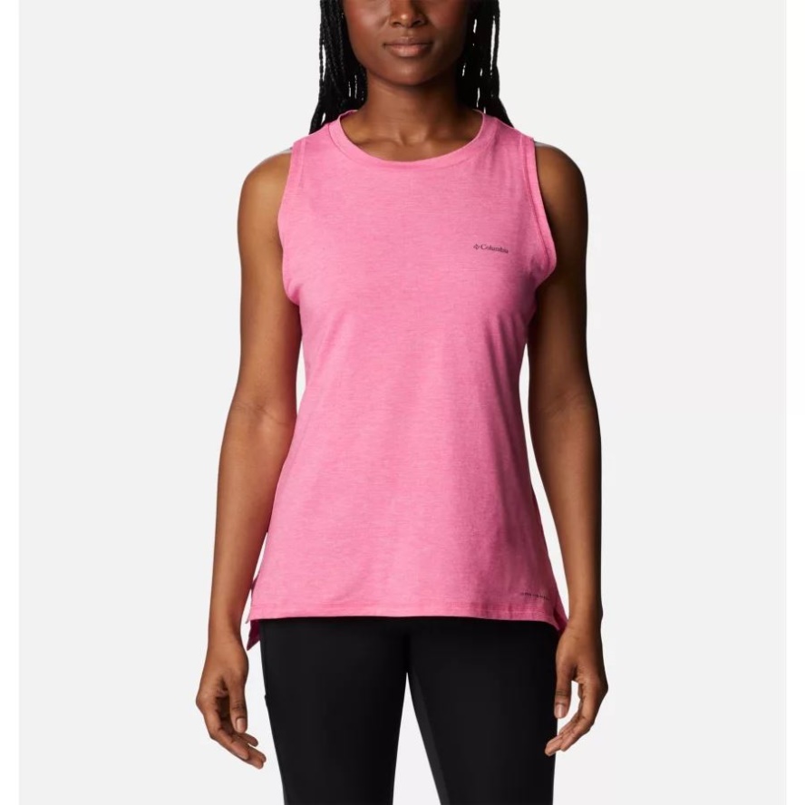 Women's Sun Trek Tank Columbia Sale Wild Geranium Heather