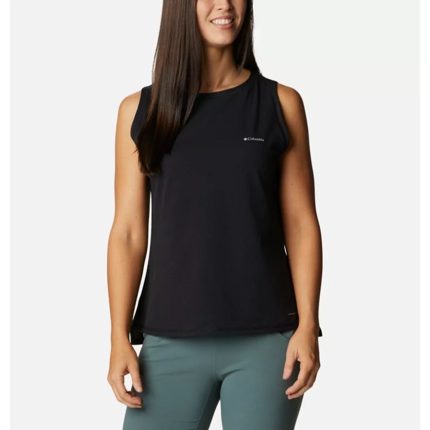 Women's Sun Trek Technical Tank Top Columbia Sale Black