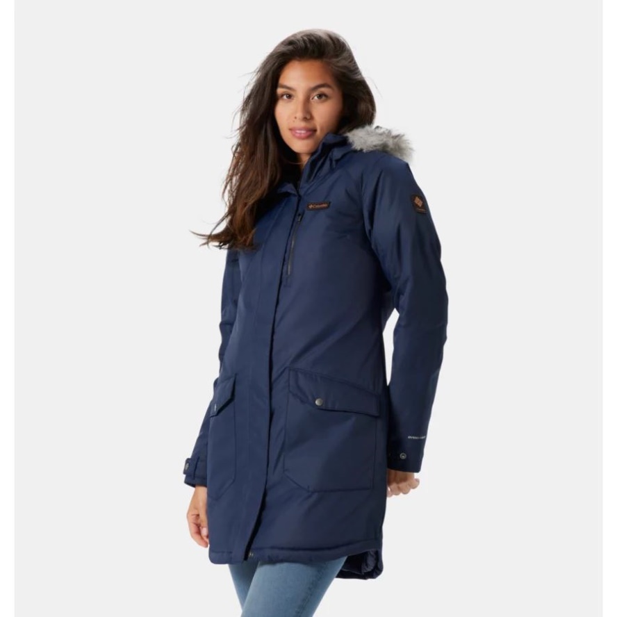Women's Suttle Mountain Long Synthetic Down Parka Dark Nocturnal Columbia Sale