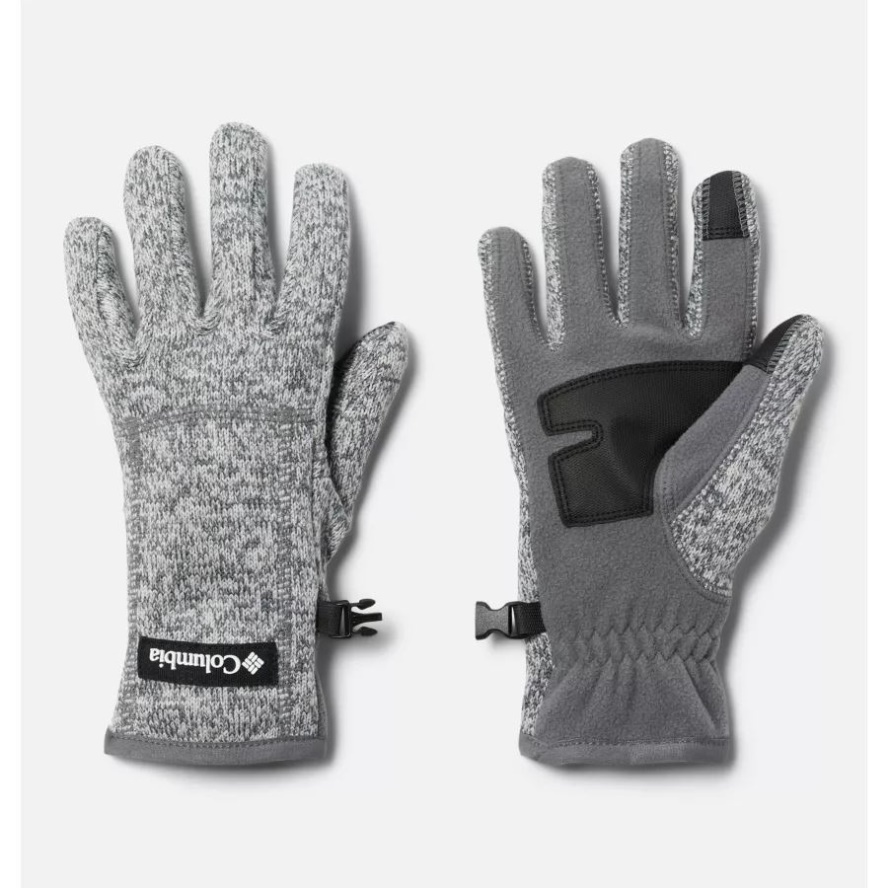 Women's Sweater Weather Fleece Gloves City Grey Heather Columbia Sale