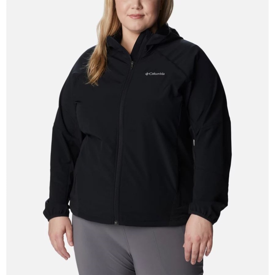 Women's Sweet As Softshell Hooded Jacket Plus Size Black Columbia Sale