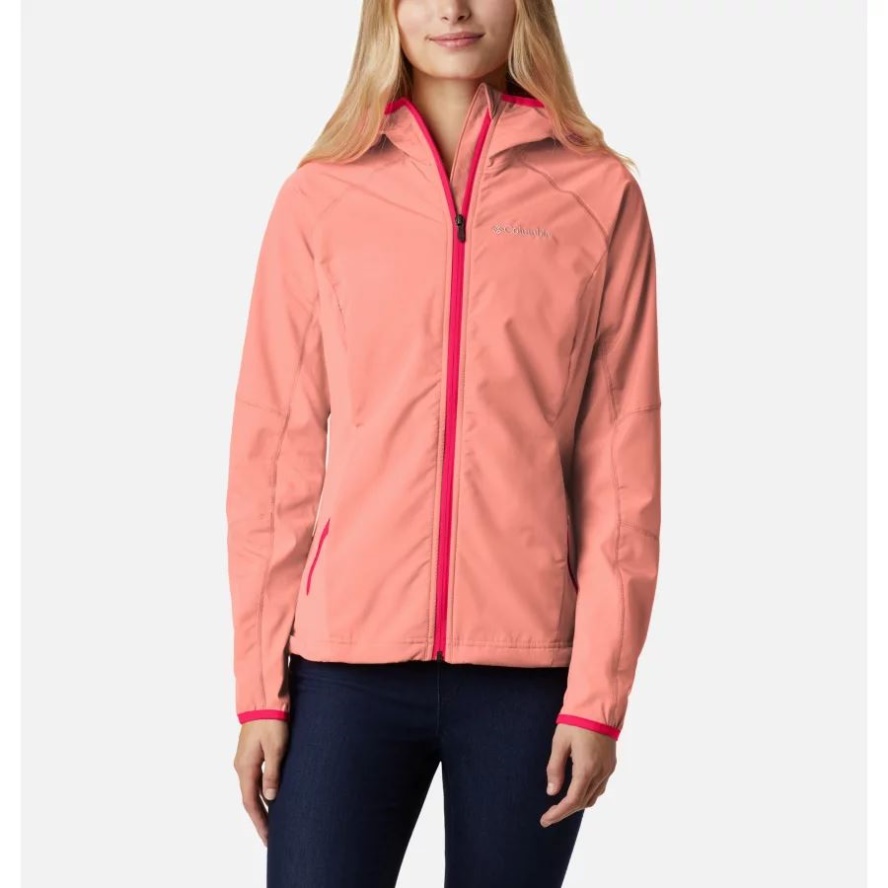 Women's Sweet As Softshell Hoodie Columbia Sale Coral Reef