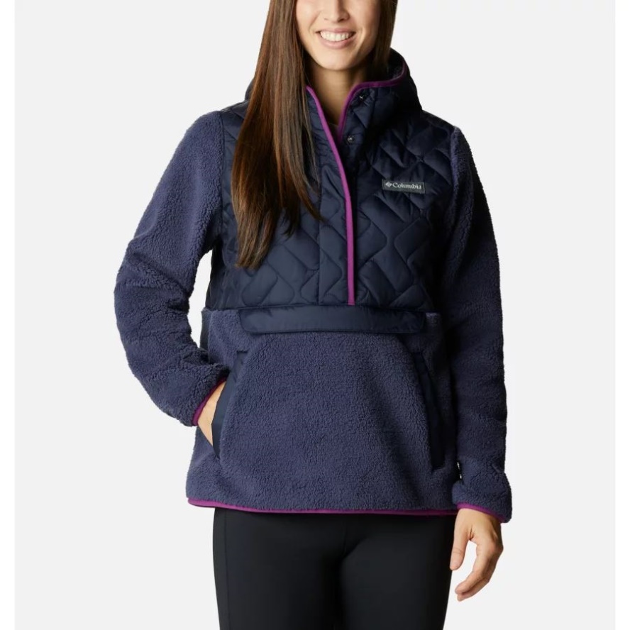 Women's Sweet View Fleece Hooded Pullover Columbia Sale Dark Nocturnal/Nocturnal