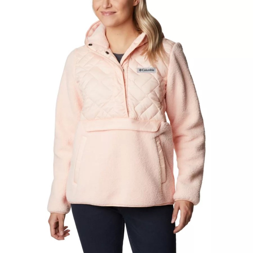 Women's Sweet View Hooded Fleece Pullover Peach Blossom Columbia Sale