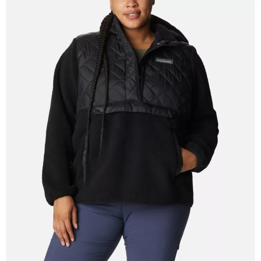 Women's Sweet View Hooded Fleece Pullover Plus Columbia Sale Black