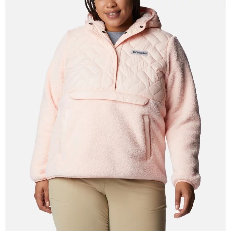 Women's Sweet View Hooded Fleece Pullover Plus Size Columbia Sale Peach Blossom