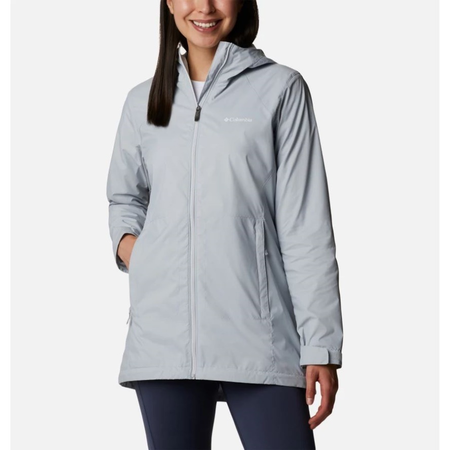 Women's Switchback Lined Long Jacket Columbia Sale Cirrus Grey