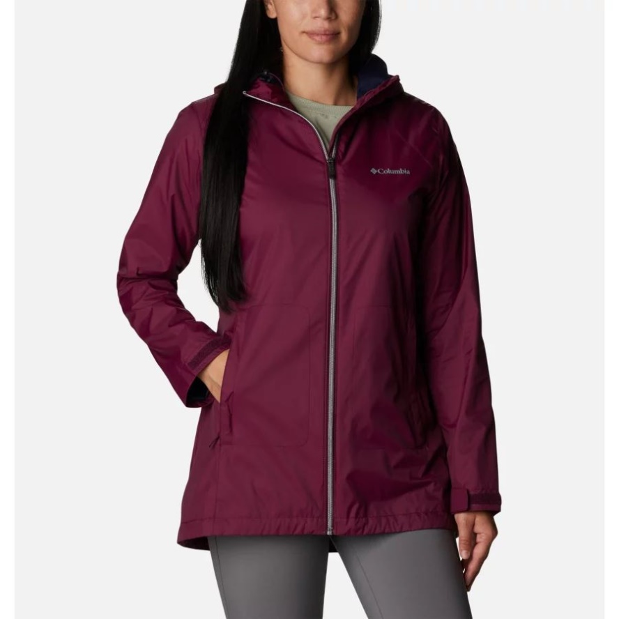 Women's Switchback Lined Long Jacket Columbia Sale Marionberry
