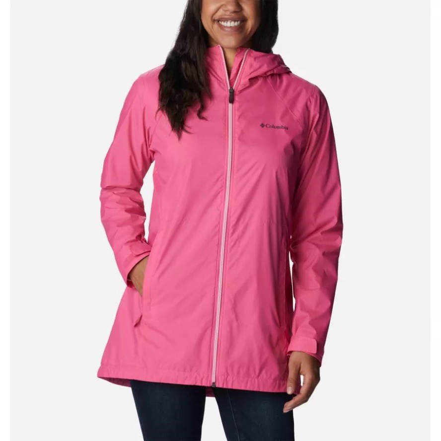 Women's Switchback Lined Long Jacket Wild Geranium Columbia Sale