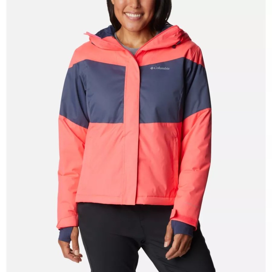 Women's Tipton Peak II Insulated Jacket Columbia Sale Neon Sunrise/Nocturnal