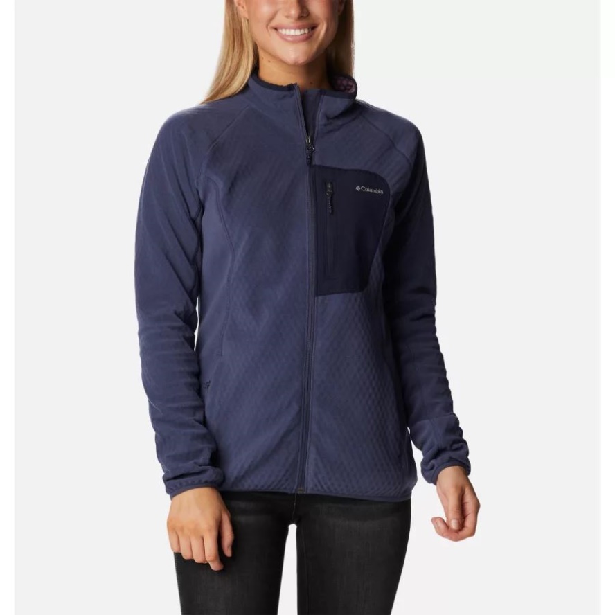 Women's W Outdoor Tracks Technical Fleece Jacket Columbia Sale Nocturnal/Dark Nocturnal