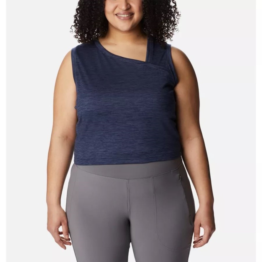 Women's Weekend Adventure Tank Plus Size Dark Nocturnal Heather Columbia Sale