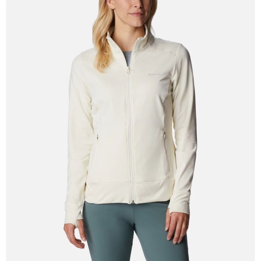 Women's Weekend Adventure Technical Fleece Jacket Columbia Sale Chalk Heather