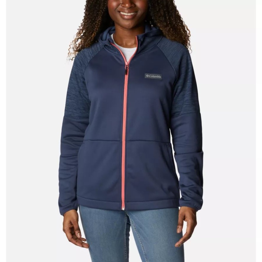 Women's Windgates Full Zip Fleece Jacket Columbia Sale Nocturnal/Nocturnal Heather